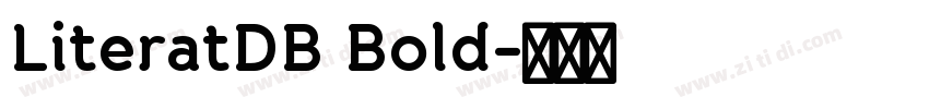 LiteratDB Bold字体转换